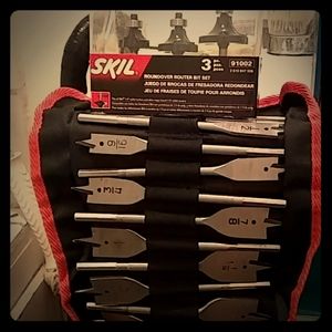 Router bits, tap die set and drill bits set